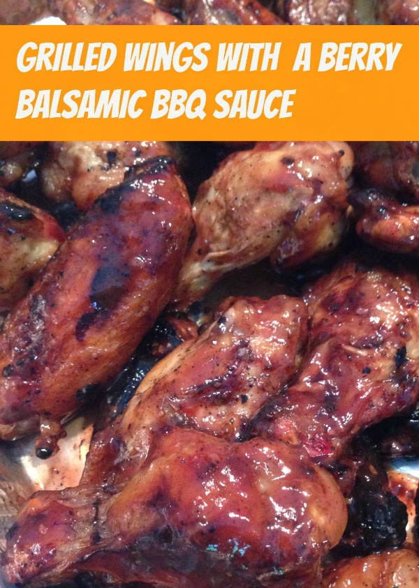 Recipe for Wings with Berry Balsamic BBQ Sauce