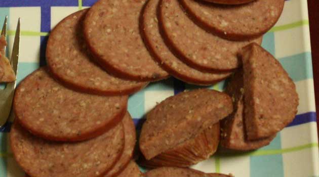 Recipe for Homemade Summer Sausage - This summer sausage is delicious, and the recipe makes enough to serve at a small gathering.