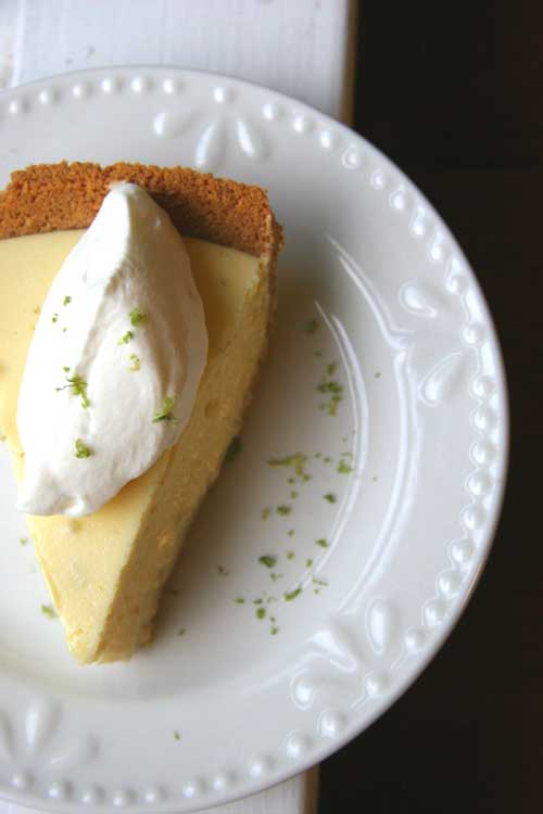 Recipe for Key Lime Pie - This pie is tart and citrusy. The whipped cream adds just the right amount of sweetness and the graham cracker crust lends the perfect crunch.
