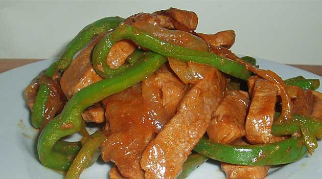Recipe for Pepper Steak - Strips of beef and peppers are stir fried to create a delicious main dish, ready in no time! I love stir fried anything, and this pepper steak is always a huge hit!